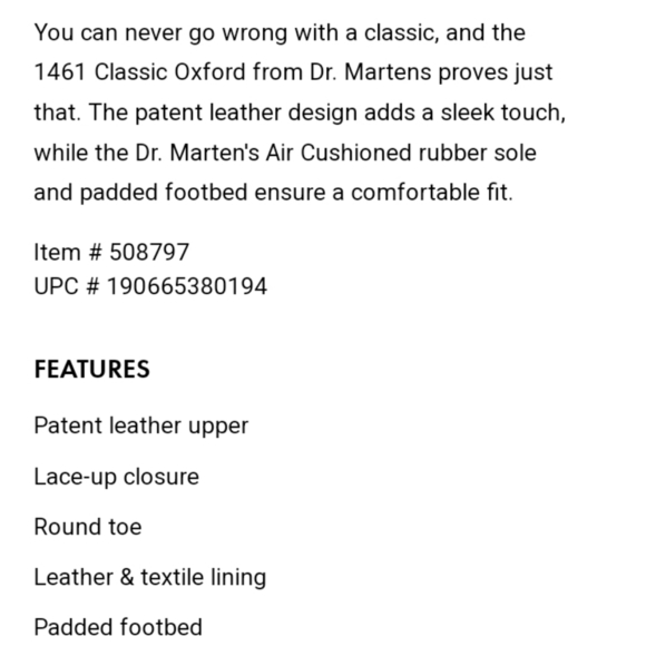 Vintage 90s Y2K Black Dr. Martens Classic Leather Lace Up Oxford - Picture 10 of 10